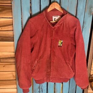 Vintage K-Brand corduroy chore jacket AgriGold size L made USA worn faded